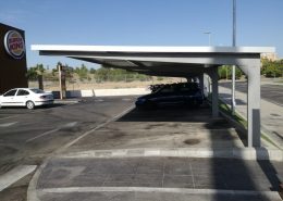 marquesinas de parking para un burger king en madrid 01