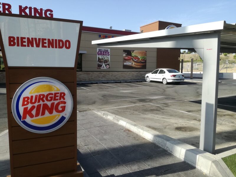 marquesinas de parking para un burger king en madrid 02